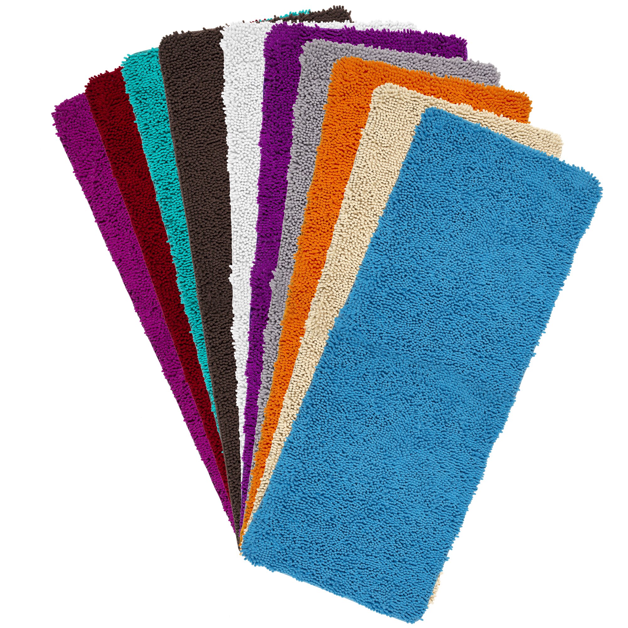 PLYH Memory Foam Shag Bath Rug 